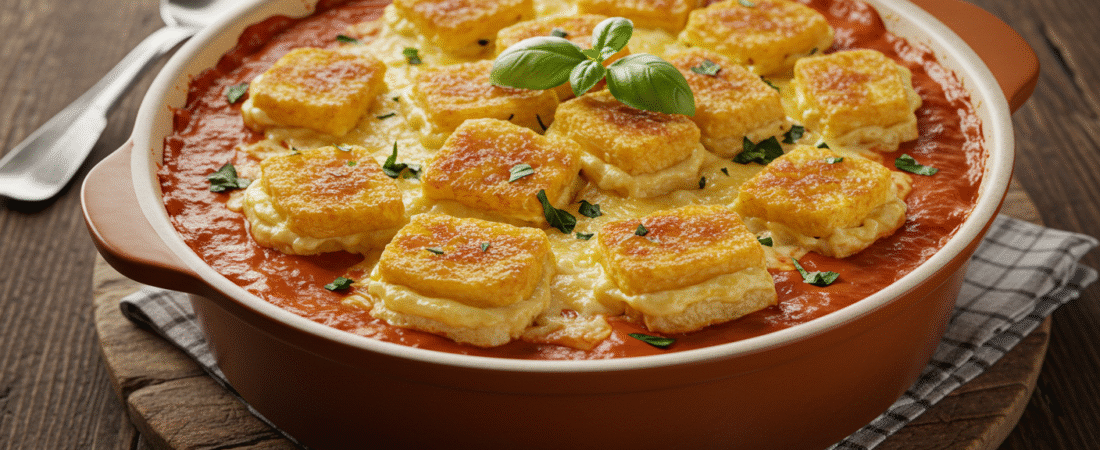 Tomato Soup and Grilled Cheese Casserole
